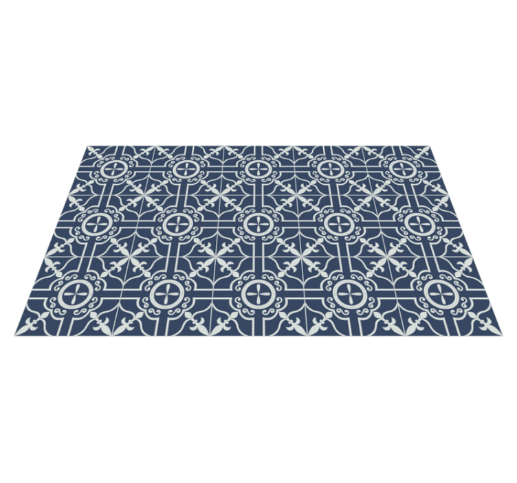 Ruskin blue sheet vinyl flooring tile covor - TenStickers