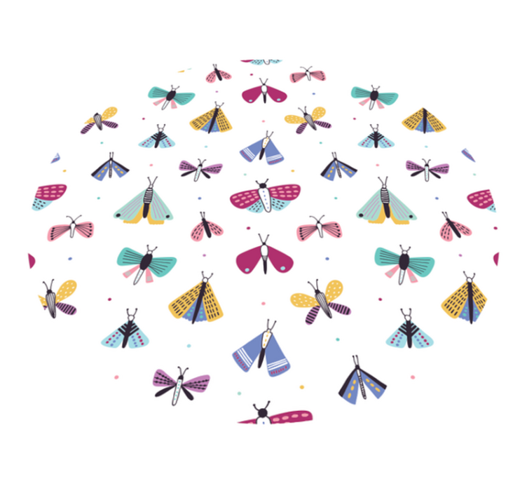 Covor de vinil pepiniere colecție de insecte colorate - TenStickers