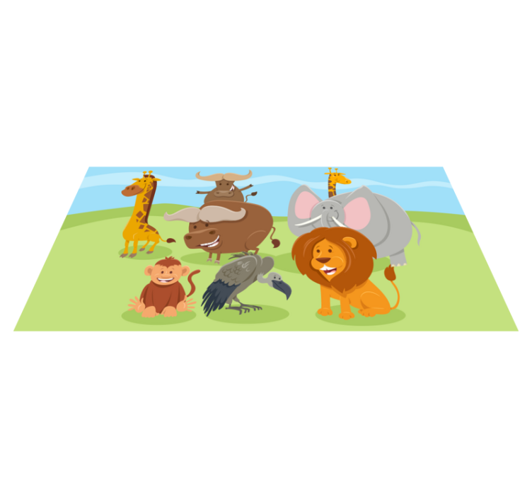 Alții covor de vinil prietenii fermecători ai creaturii - TenStickers