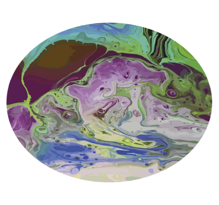 Covor de vinil texturat modele de culori învolburate - TenStickers