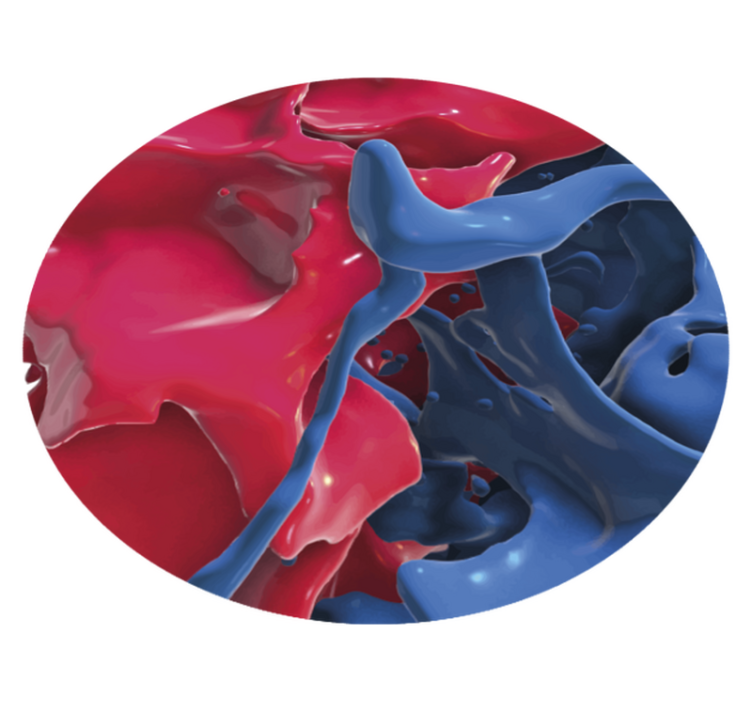 Covor de vinil texturat flux de culori abstracte - TenStickers