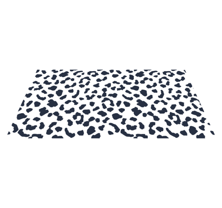 Covor alb din piele de leopard din vinil - TenStickers