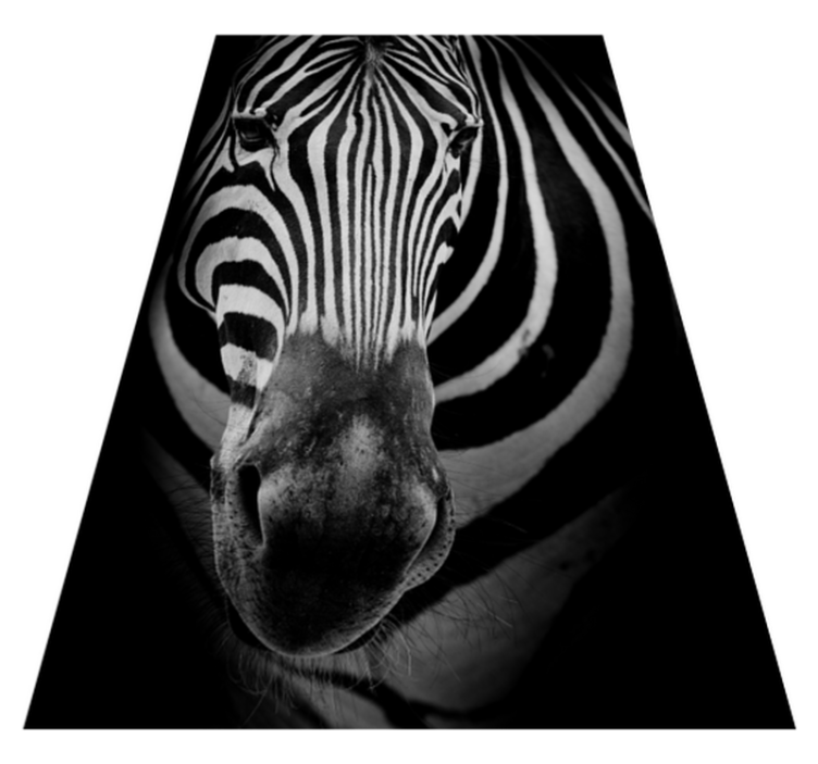 Covor de vinil cu imprimeu animal zebra face - TenStickers