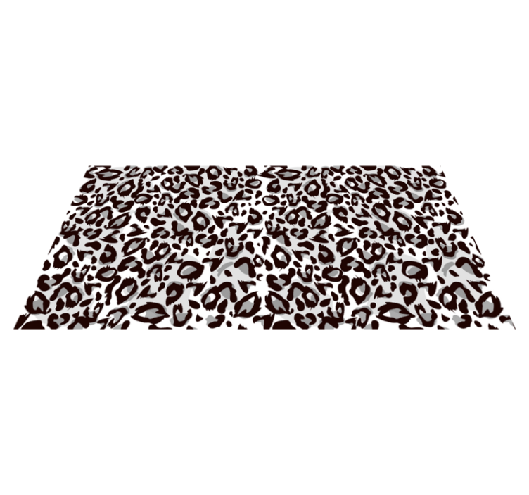 Covor vinil print animalier motivul loviturilor de leopard - TenStickers