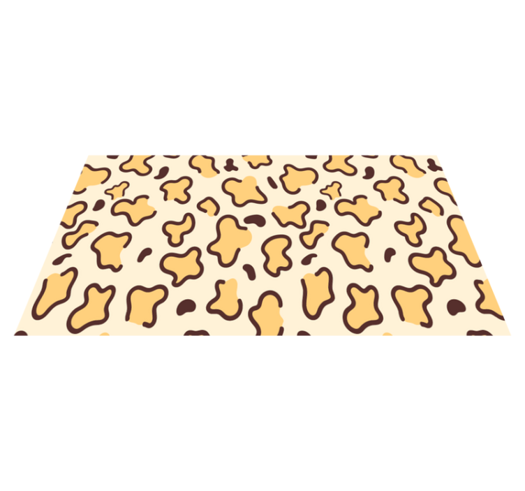 Covor vinil print animalier forme mari de leopard - TenStickers