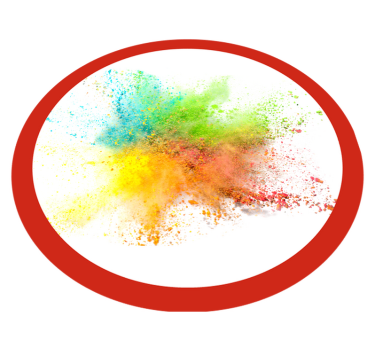 Covor vinil dormitor efect de explozie colorată - TenStickers