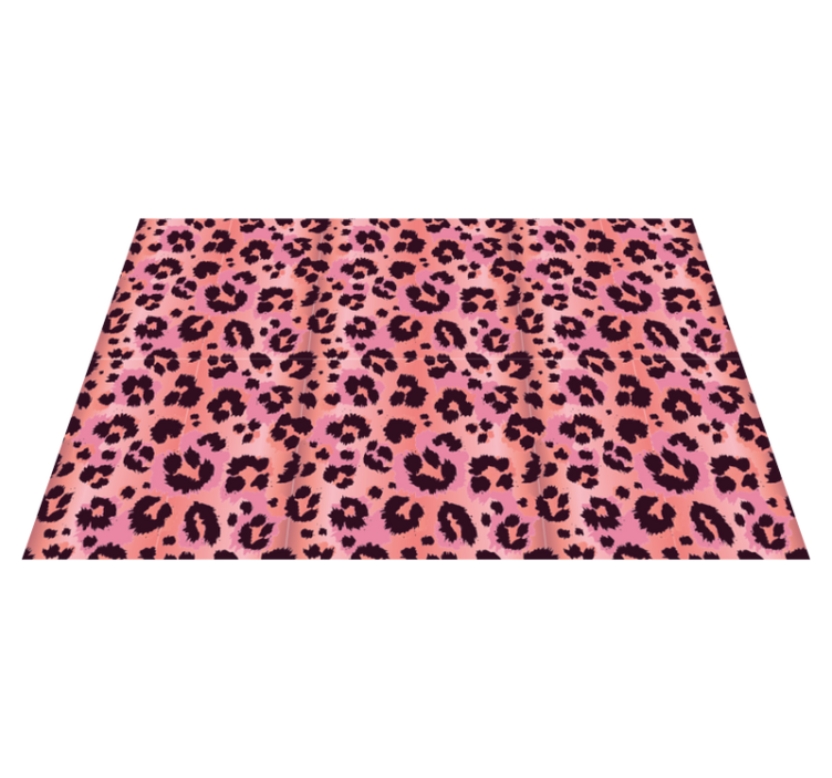 Covor vinil print animalier roz leopard - TenStickers
