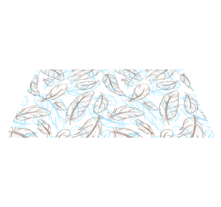 Covor vinil hol intrare frunze inspirate de natură - TenStickers