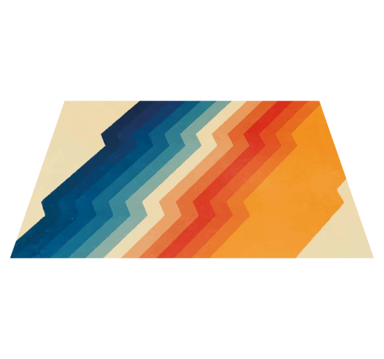 Covor de vinil hol zig-zag dinamic - TenStickers