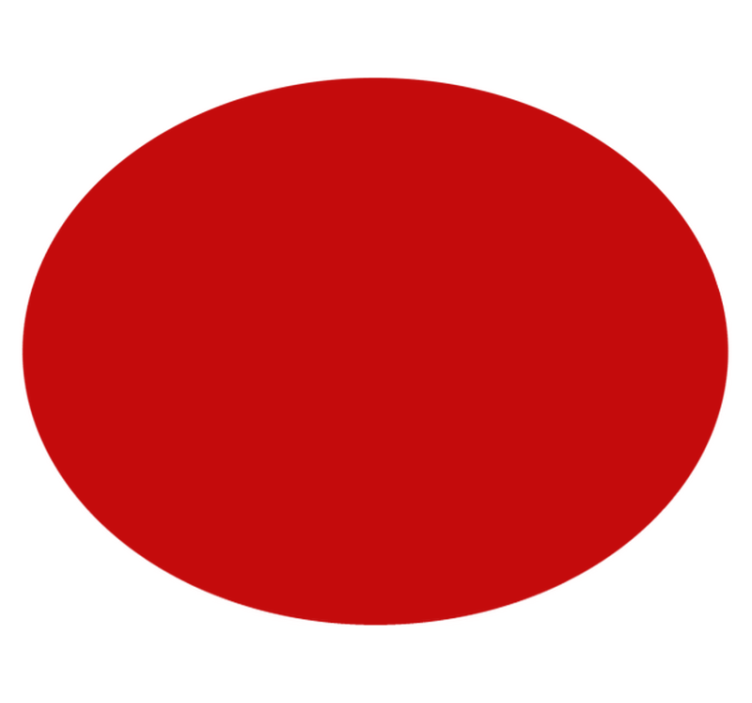 Covoruri vinil rotund cerc roșu solid - TenStickers