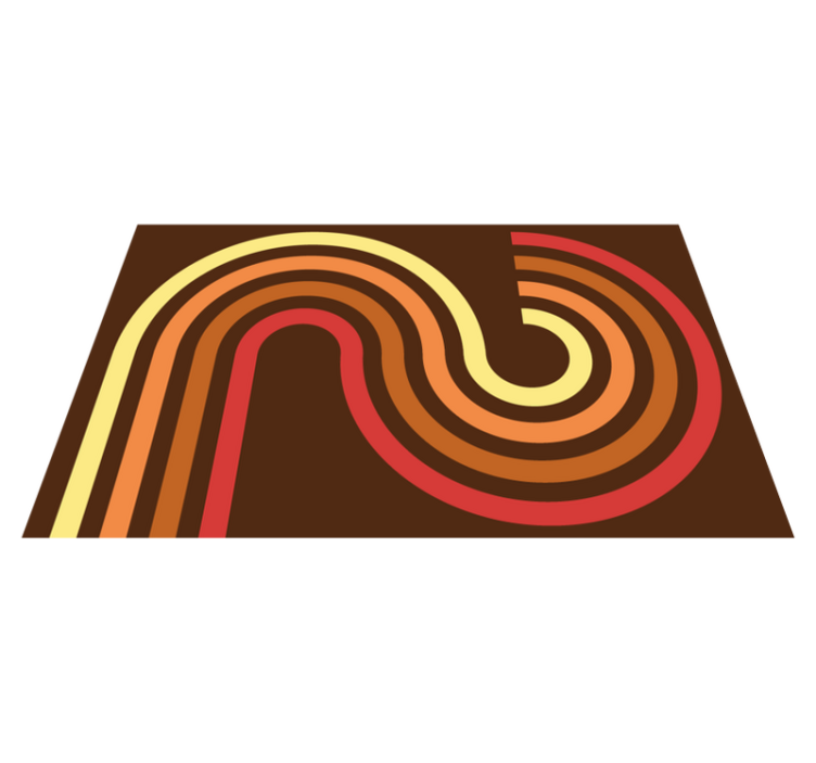 Covor de vinil epocă dungi retro - TenStickers