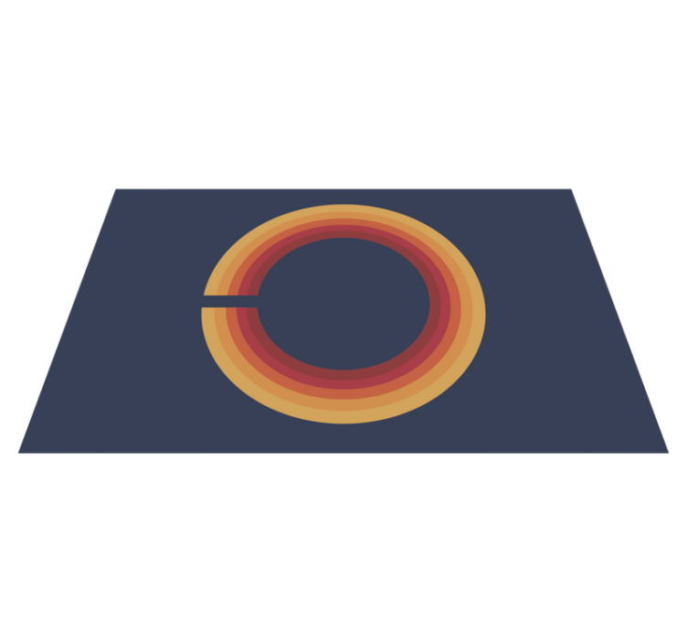 Covor de vinil epocă design solar retro - TenStickers