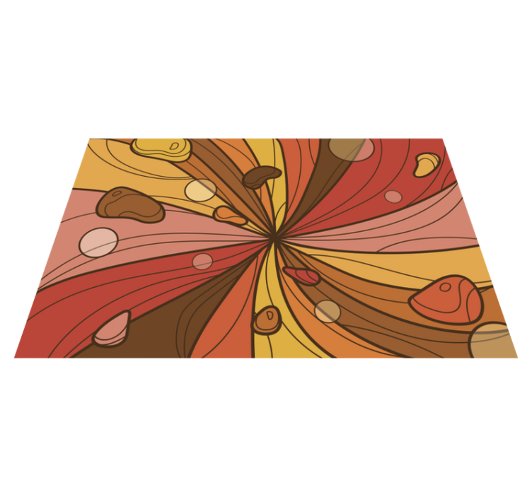 Covor de vinil epocă floare învolburată - TenStickers