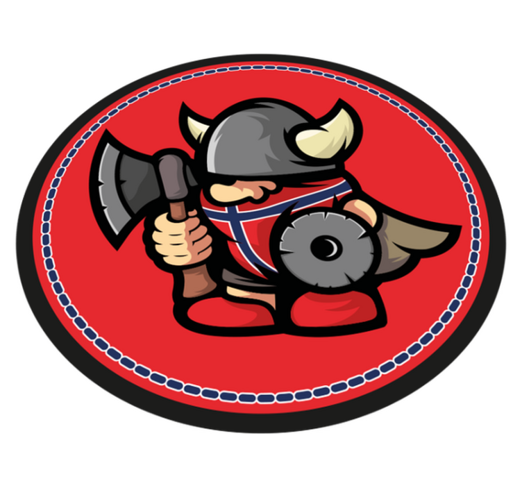 Alții covor de vinil emblema războinic viking - TenStickers
