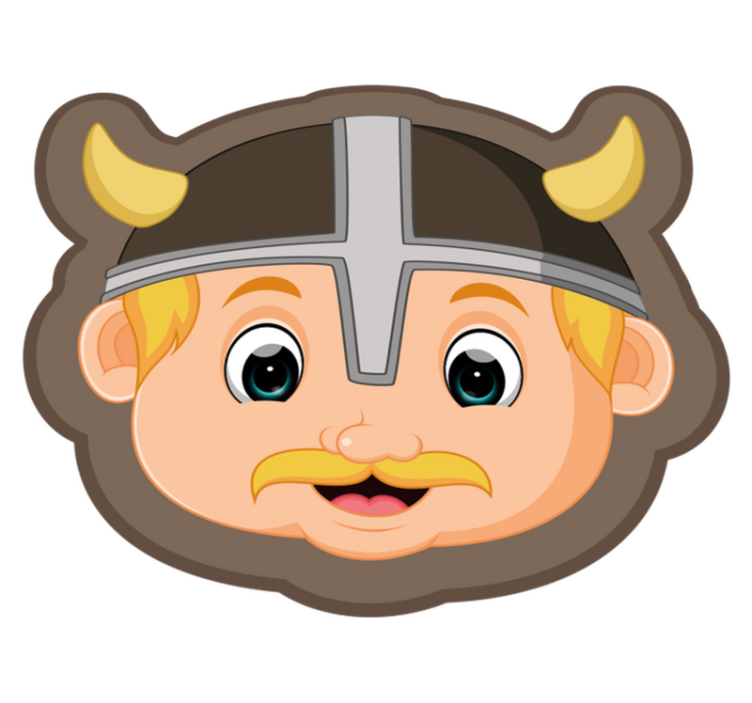 Covor de vinil pentru copii personaj viking blond - TenStickers