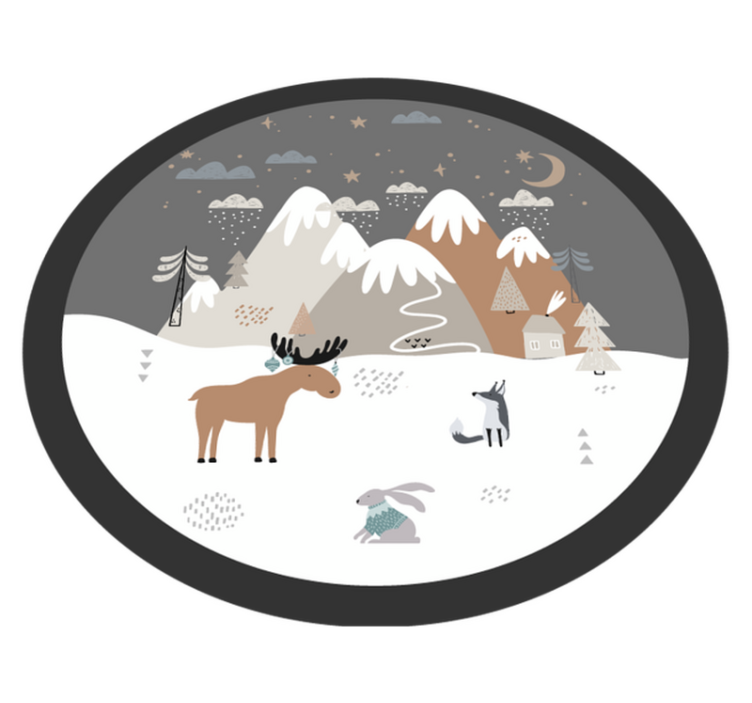 Covor de vinil pepiniere scenă sălbatică fantezistă - TenStickers