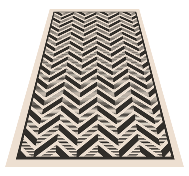 Covor de vinil geometric motiv clasic chevron - TenStickers