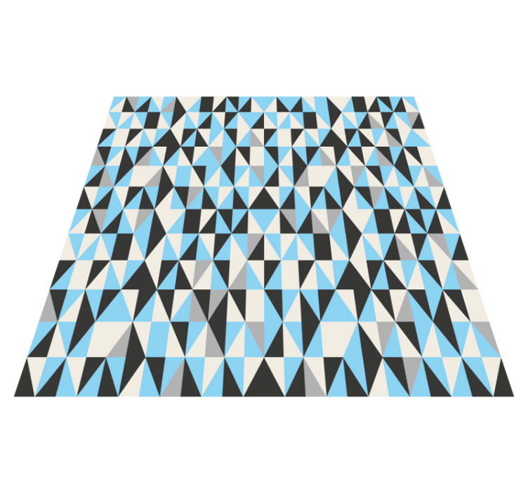 Covor de vinil geometric cu motiv triangular - TenStickers