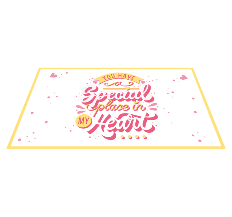 Aveți un covor personalizat special - TenStickers