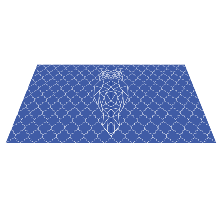 Covor vinil animal model geometric de bufniță - TenStickers