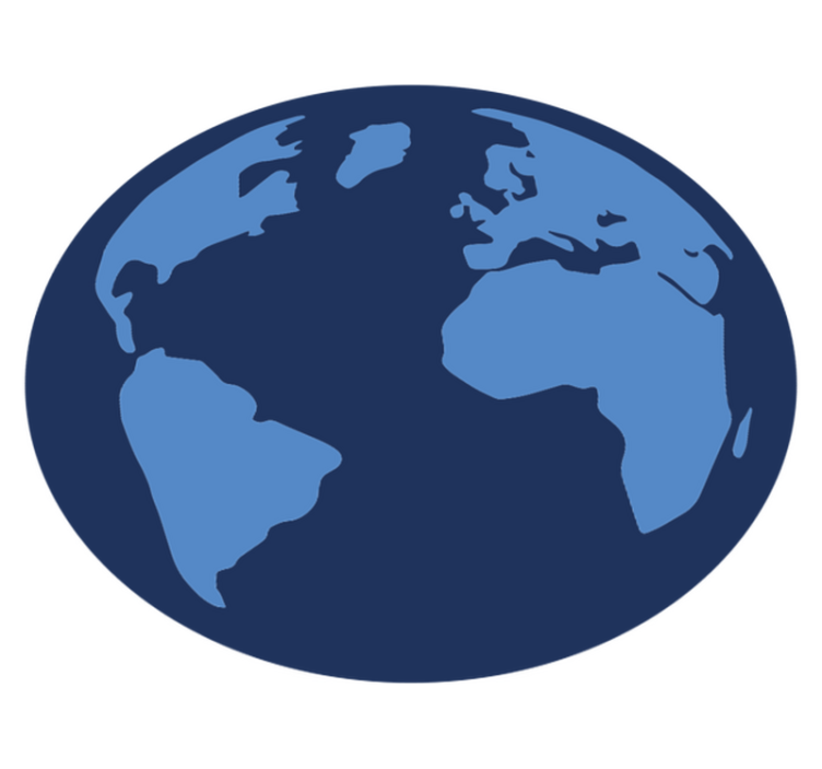 Covor de vinil harta lumii reprezentare globală - TenStickers