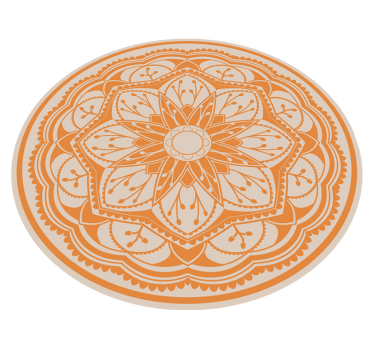 Covor vinil mandala motiv rotund elegant - TenStickers
