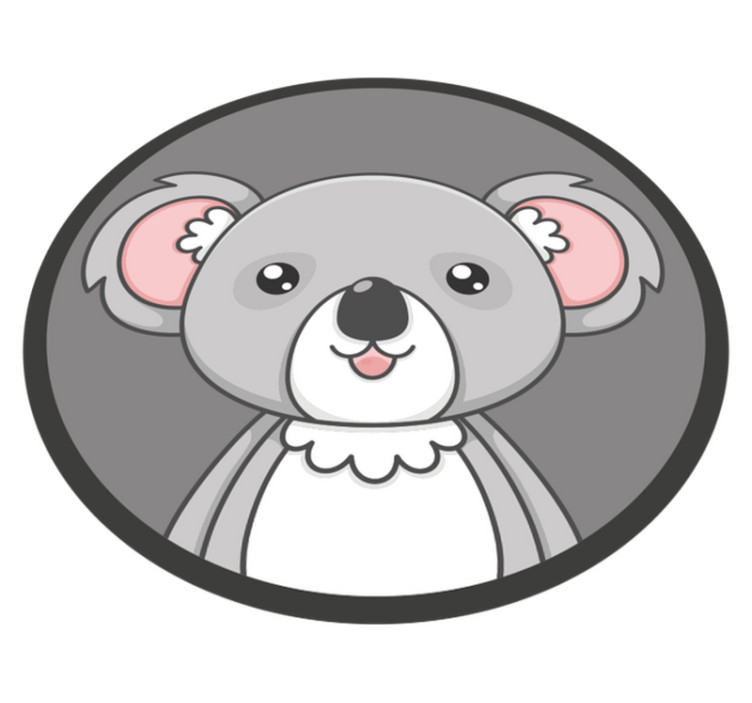 Covor de vinil pentru copii ilustrație drăguță de koala - TenStickers