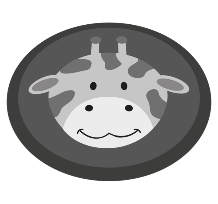 Covor de vinil pepiniere pui de girafă gri - TenStickers