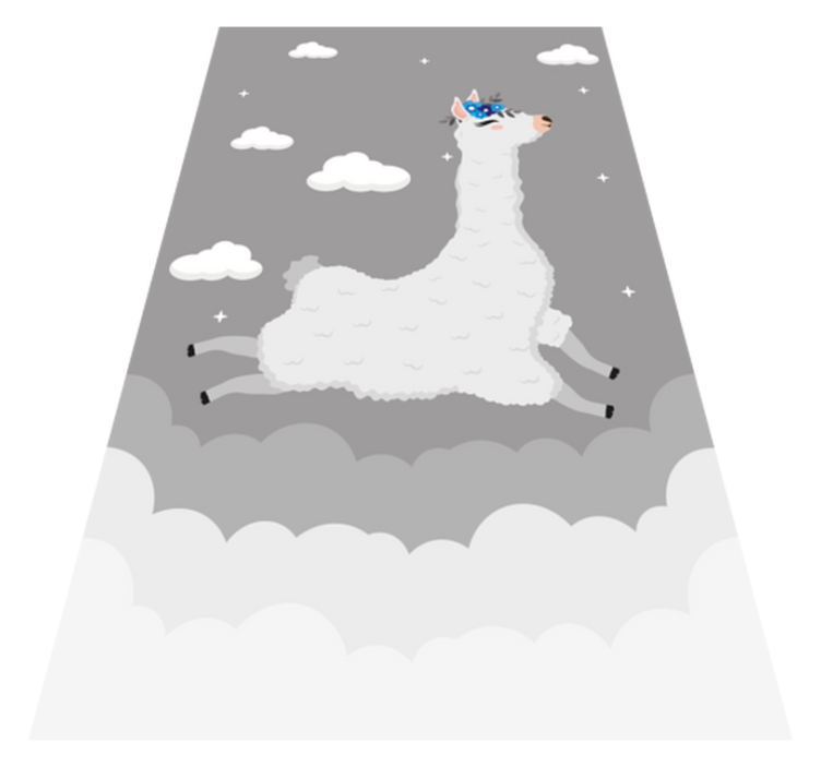 Covor de vinil pentru copii fantezie plină de viață cu lame - TenStickers