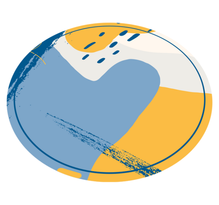 Covor de vinil efect de piatră artă circulară - TenStickers