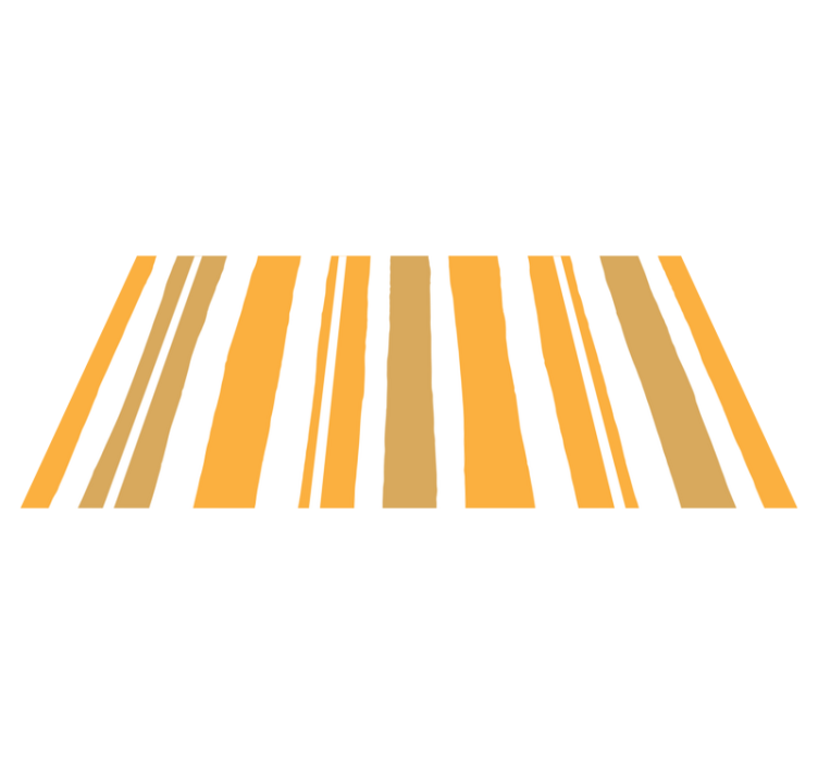 Covor vinil vărgat linii portocalii calde - TenStickers