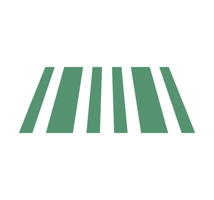 Covor de vinil cu dungi albe și verzi fistic - TenStickers