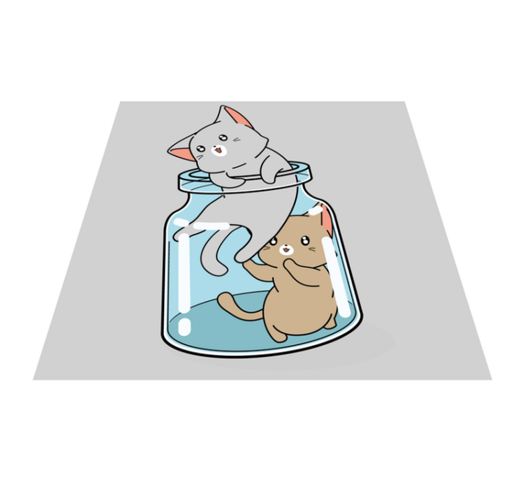 Doi covoare de dormitor pentru pisici - TenStickers