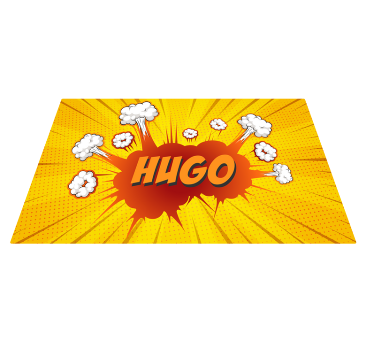 Covor de vinil cu nome explozie de benzi desenate cu nume - TenStickers