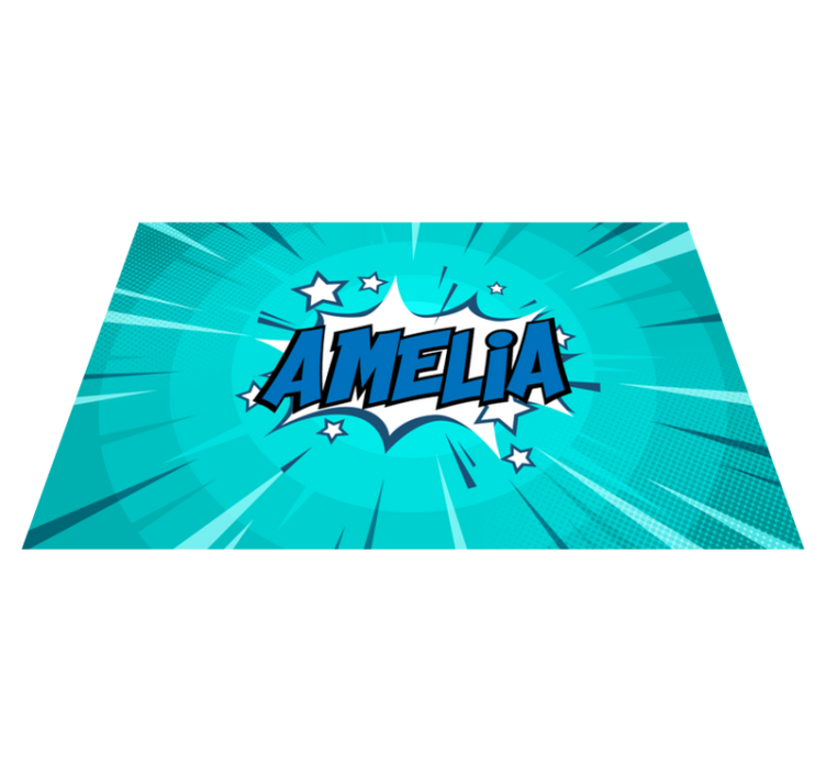 Covor de vinil Adolescenți nume de stil de benzi desenate - TenStickers