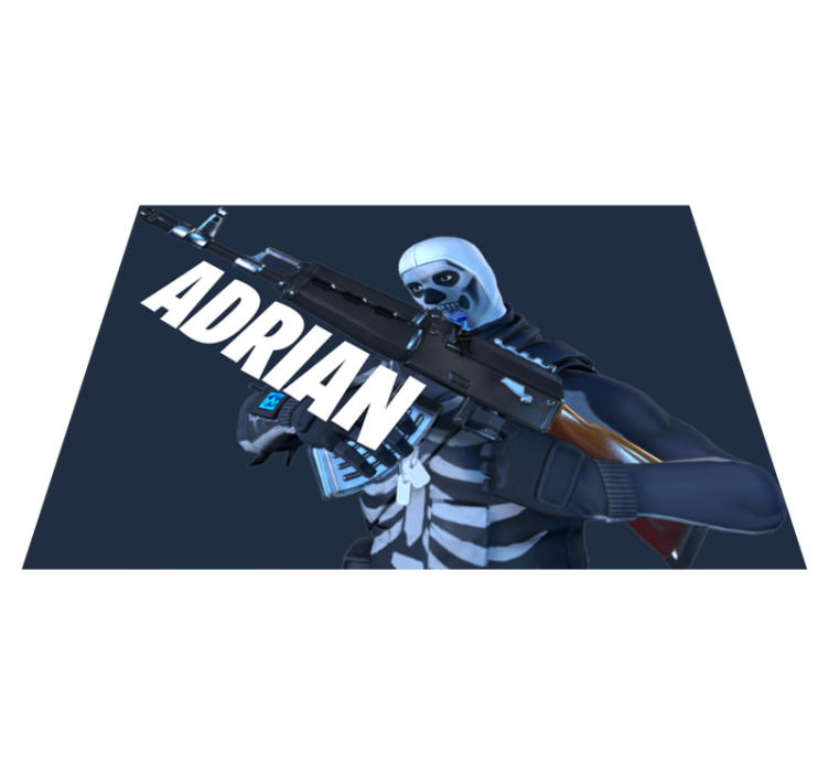 Covor de vinil Adolescenți schelet de joc personalizat - TenStickers