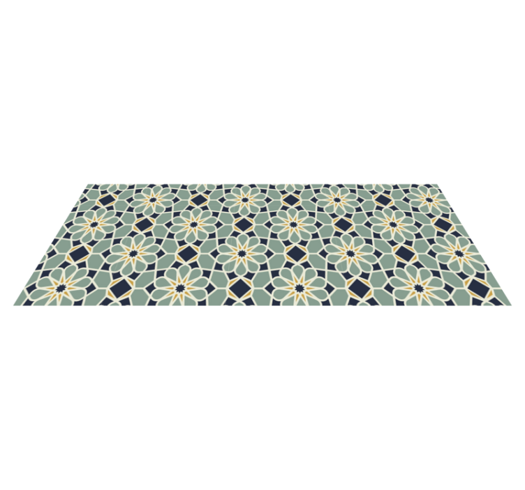 Covor de vinil mozaic cu motiv geometric sofisticat - TenStickers