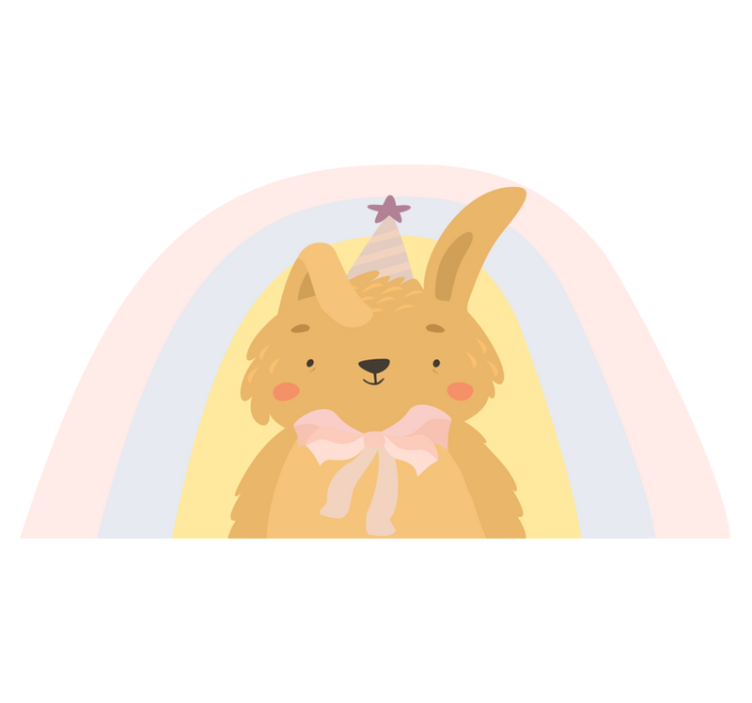 Covor de vinil pentru copii cu iepuraș adorabil - TenStickers