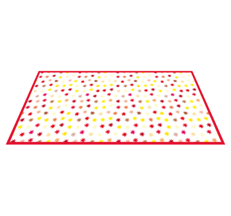 Alții covor de vinil motiv vibrant de stea - TenStickers