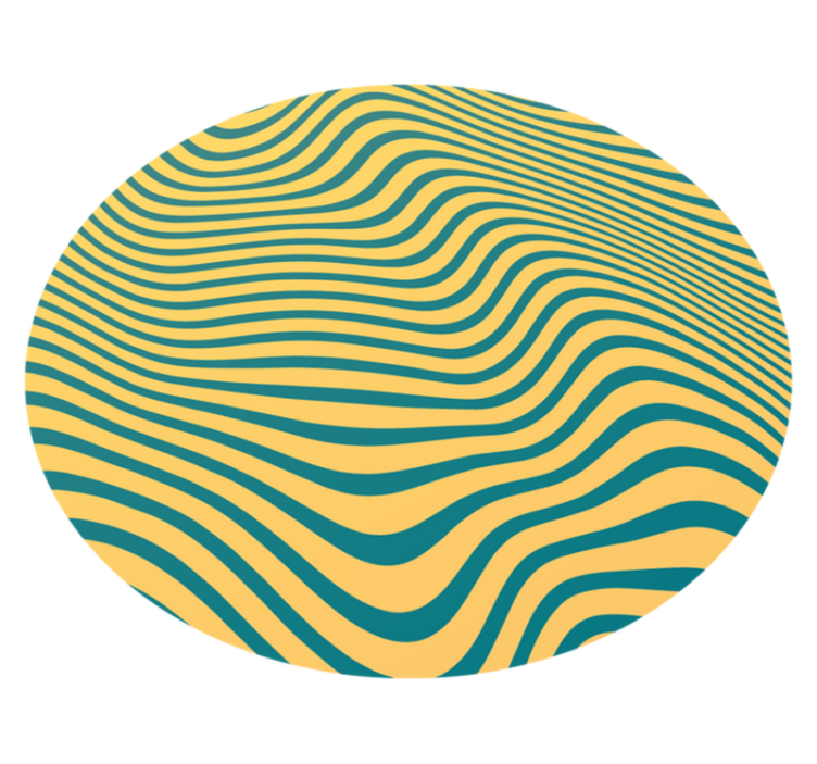 Covor vinil vărgat conceptul de linie curbată - TenStickers