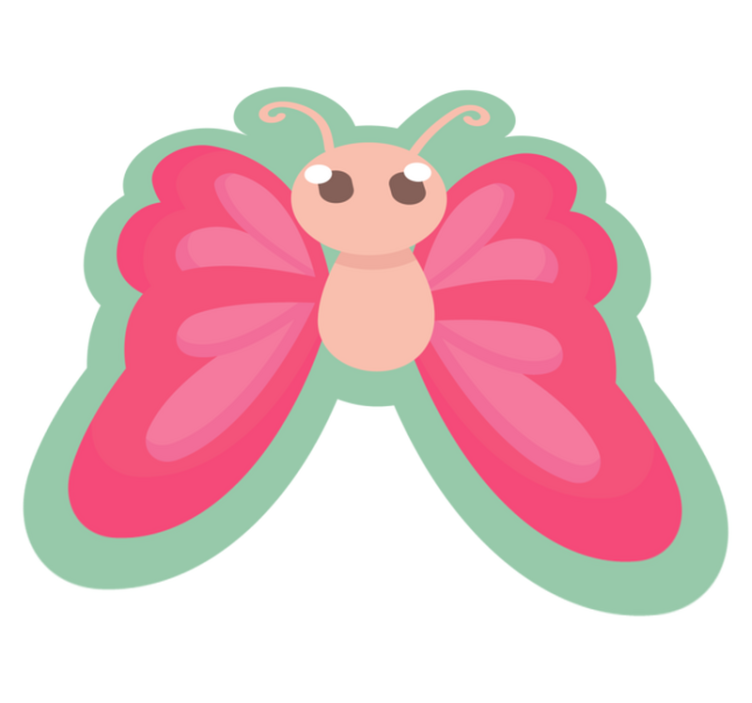 Covor de vinil pentru copii fantezie cu fluturi strălucitori - TenStickers