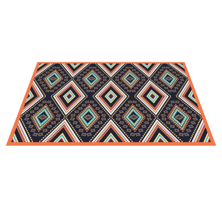 Covor dormitor model etnic geometric oriental - TenStickers