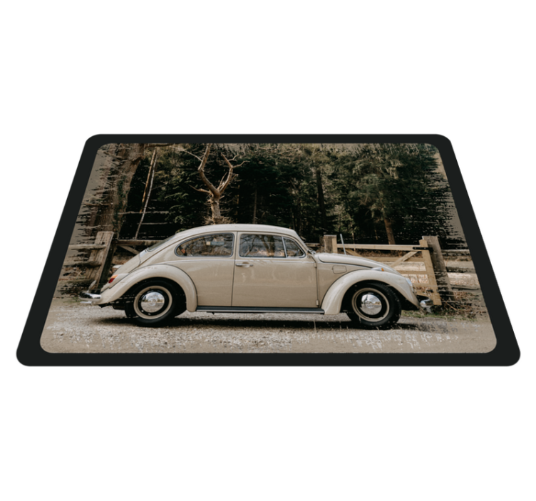 Covor vw beetle vintage din vinil - TenStickers