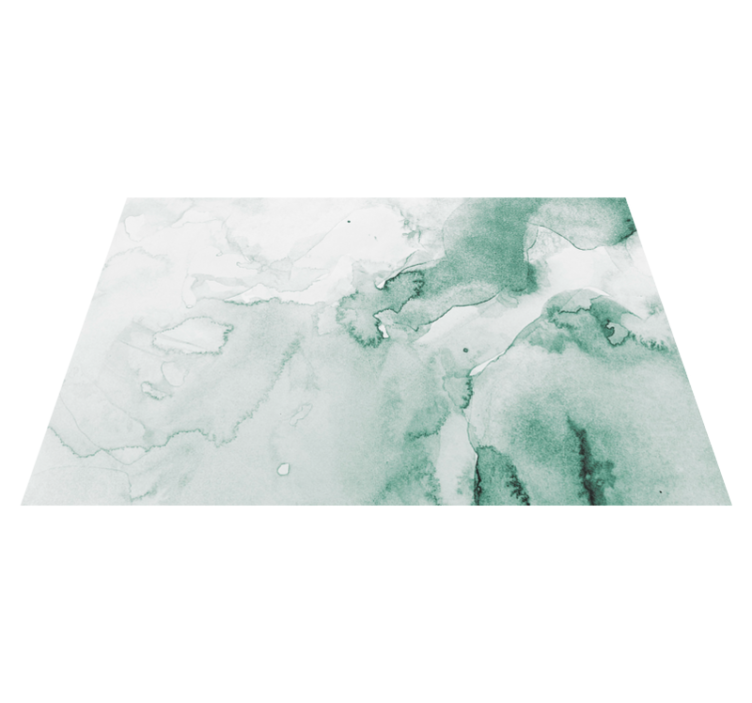 Covor modern acuarel alb și verde - TenStickers
