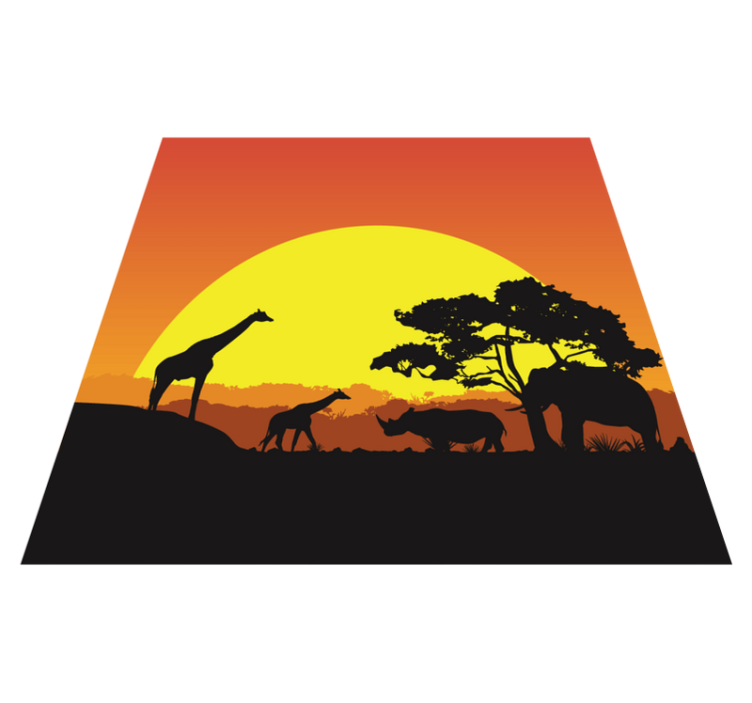 Covor modern savana africana - TenStickers