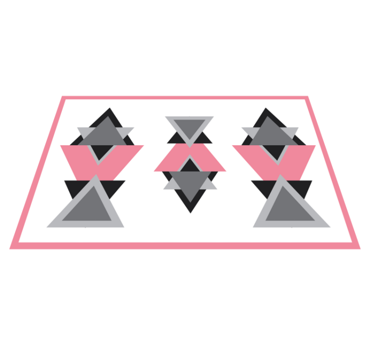 Covor de vinil geometric forme triunghiulare se îmbină - TenStickers