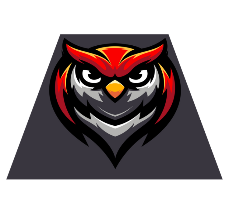 Covor de vinil Adolescenți grafică bufniță îndrăzneață - TenStickers