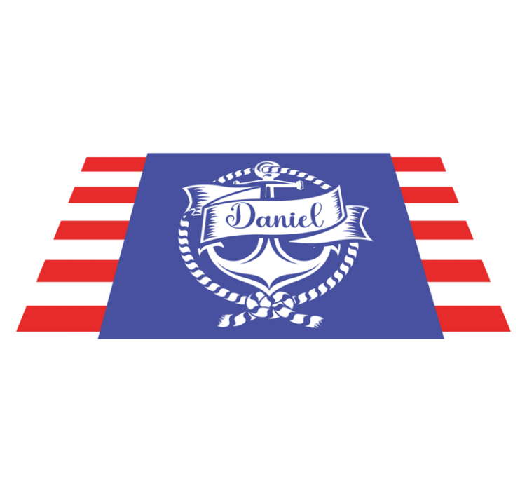 Covor de vinil cu nome proiectarea ancorei nautice - TenStickers