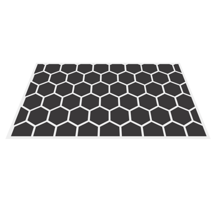Covor de vinil geometric cu motiv hexagonal - TenStickers