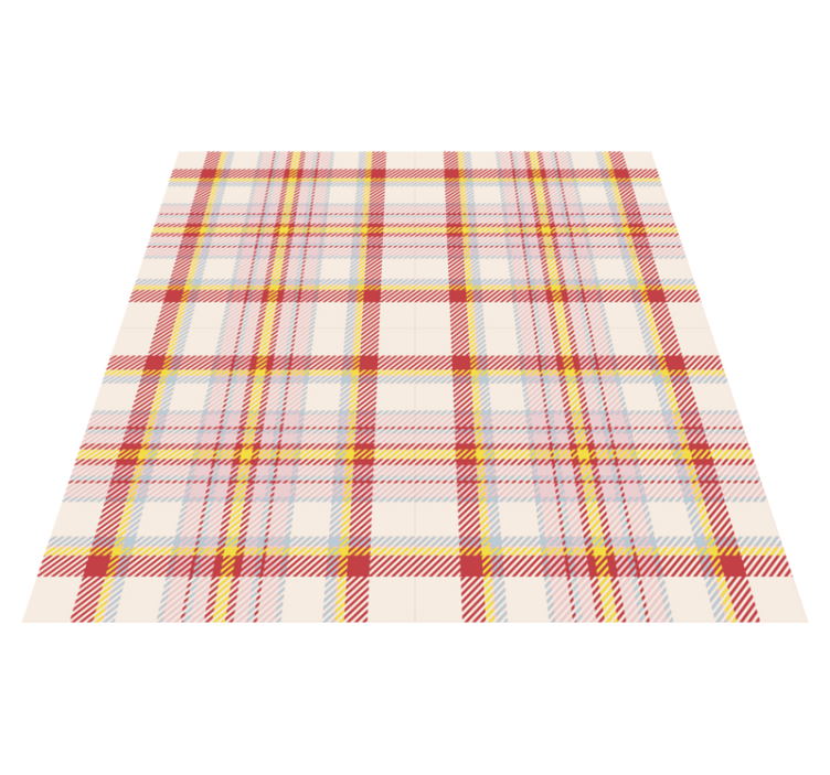 Covor pătrat din vinil cu model tartan scoțian - TenStickers